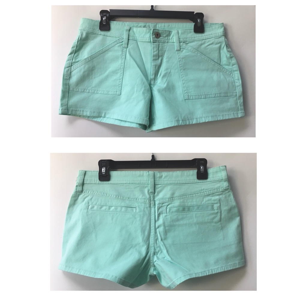 ARIZONA JEAN COMPANY- Women Jr's Shortie Shorts - MINT GREEN - Size 11 - NWOT